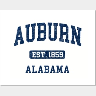 Auburn Alabama AL Vintage Sports Athletic Design Posters and Art